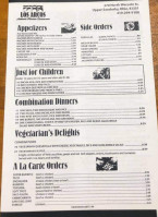 Los Arcos menu