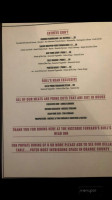 Bull's Head Inn menu