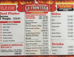 Pollos Asados La Frontera menu