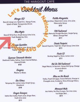 The Hangout Cafe menu