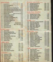 China Cafe menu