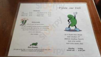 Pickle Jar Deli menu