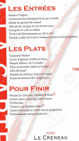 Le Saint Jean menu