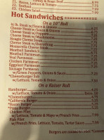 Sunny's Pizza menu