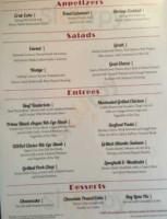 Wilbur's Lounge menu