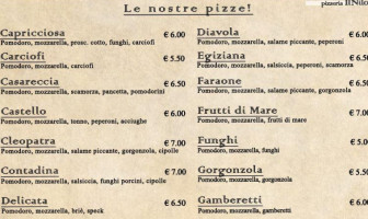 Pizzeria Il Nilo menu