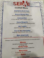 Serve menu