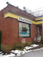 The Caboose Ice Cream Stand outside