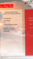 Pizzeria Avanti menu