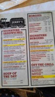 Jerry's Lounge menu