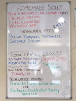 Burger Den menu