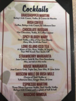 Burger Den menu