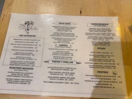 El Recreo menu