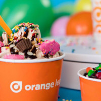 Orange Leaf Frozen Yogurt inside