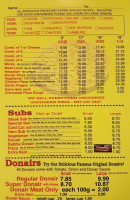 Wissam's Pizza menu