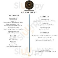 Catherine and Mary's menu