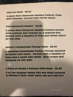 Valley City Chill And Grille menu