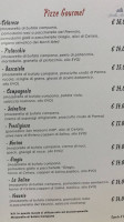 Pizzeria Grotta Azzurra menu