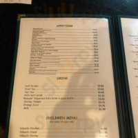 Edohana Hibachi Sushi menu