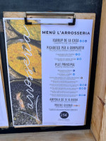 L'arrosseria menu