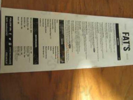 Fat's Chicken Waffles menu