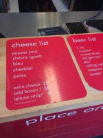 Little Big Burger menu