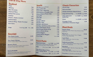 Kay's Takeaway menu