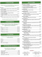 Brother's Pizza menu