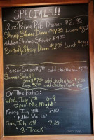 Towpath Tavern menu