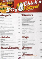 Chicken Street menu