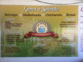 Tacos La Joya menu