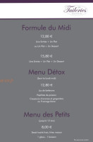 Les Tuileries menu