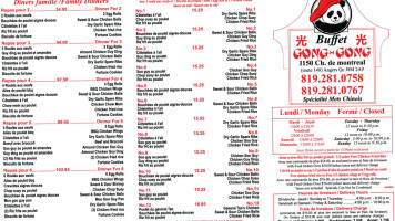 Buffet Gong Gong menu