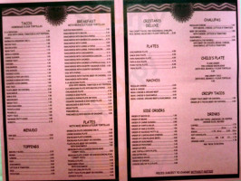 Cristina's Tacos menu