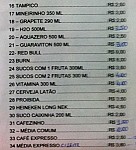 Espaço do Sabor menu