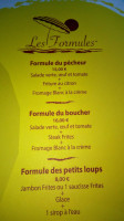 Les Mélèzes Snack Locations Nautiques menu