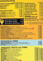 Sfizzi Fritti menu