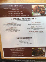 Zacherl's menu