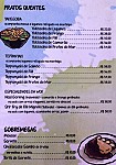 Sambô Sushi menu