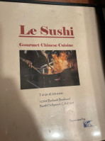 Le Sushi menu