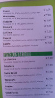 Pura Vida menu