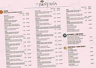 Pizzeria La Fontana menu