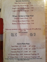 Logan's Heros menu