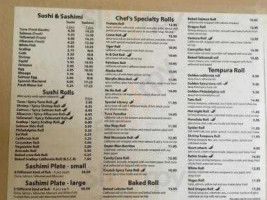 Crave Sushi menu