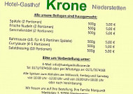 Gasthof Krone menu