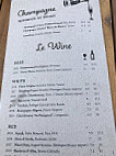 Bouzy Wine Food menu