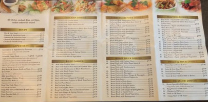 China China menu