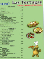 Las Tortugas menu