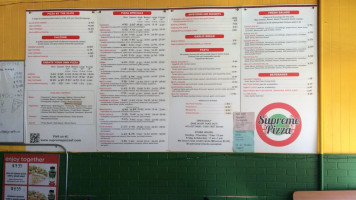 Supreme Pizza menu