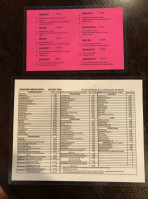 Sushi Sake menu